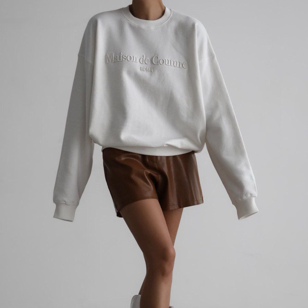 Cotton Sweatshirt Oversized sweater High quality Korean Brand - Picture 4 of 8